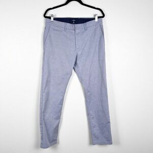 J. Crew Men's Oxford Tech Slim Pant Blue Sz 32x30